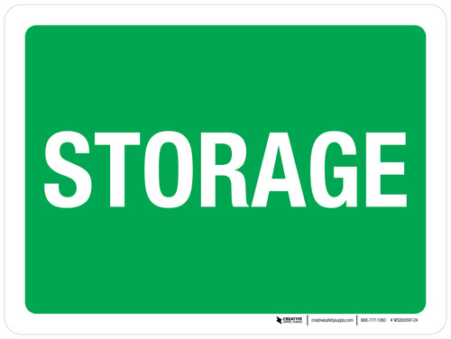 Storage Green Landscape - Wall Sign