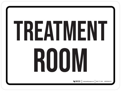 Treatment Room White Landscape - Wall Sign
