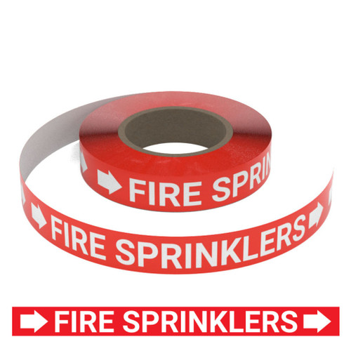 Fire Sprinklers - Pipe Marking Roll