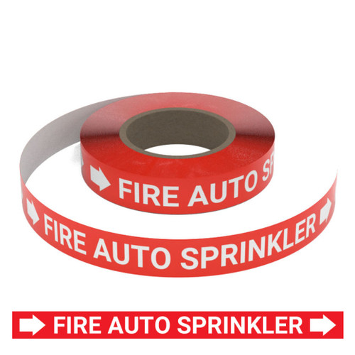 Fire Auto Sprinkler - Pipe Marking Roll