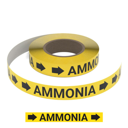 Ammonia (Yellow) - Pipe Marking Roll