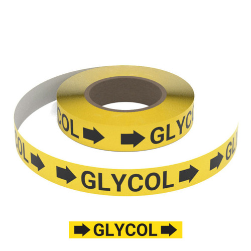 Glycol (Yellow) - Pipe Marking Roll