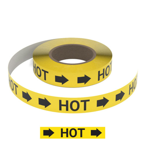 Hot (Yellow) - Pipe Marking Roll