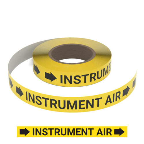 Instrument Air (Yellow) - Pipe Marking Roll
