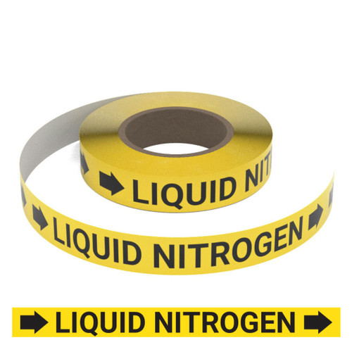 Liquid Nitrogen (Yellow) - Pipe Marking Roll