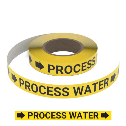Process Water (Yellow) - Pipe Marking Roll