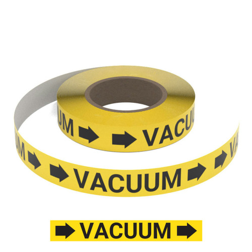 Vacuum (Yellow) - Pipe Marking Roll