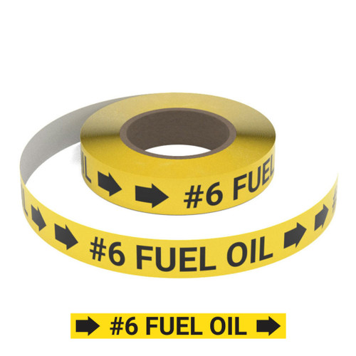 #6 Fuel Oil - Pipe Marking Roll