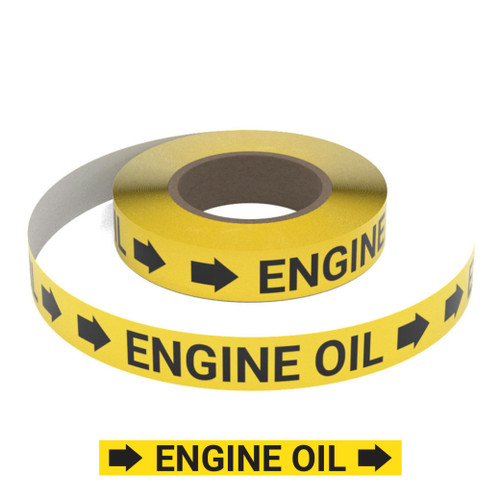 Engine Oil (Yellow) - Pipe Marking Roll