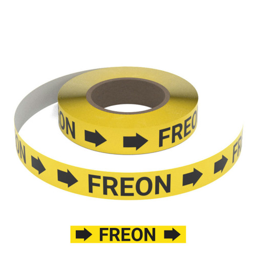 Freon (Yellow) - Pipe Marking Roll