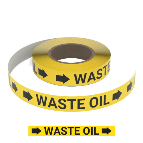 Waste Oil (Yellow) - Pipe Marking Roll