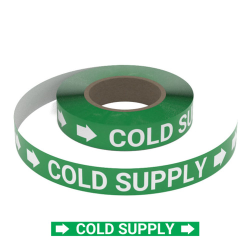 Cold Supply - Pipe Marking Roll