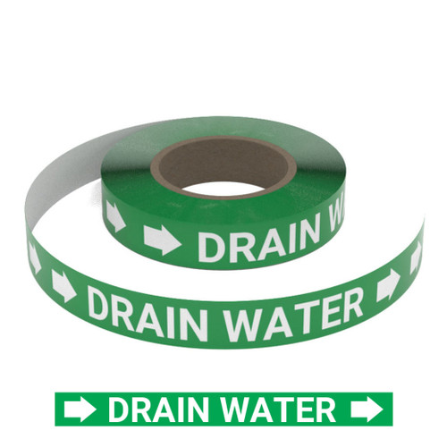 Drain Water - Pipe Marking Roll