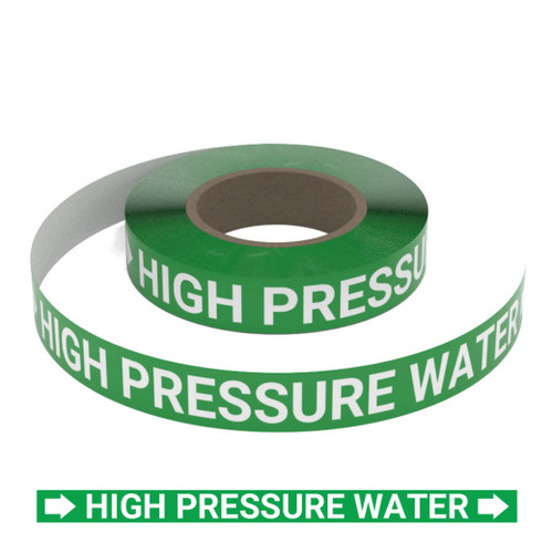 High Pressure Water (Green) - Pipe Marking Roll