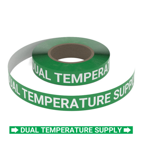Dual Temperature Supply - Pipe Marking Roll