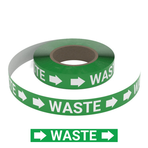 Waste (Green) - Pipe Marking Roll