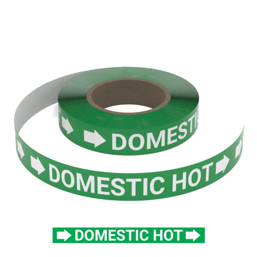 Domestic Hot - Pipe Marking Roll