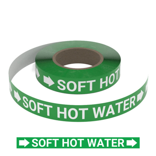 Soft Hot Water - Pipe Marking Roll