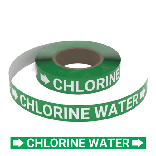 Chlorine Water (Green) - Pipe Marking Roll