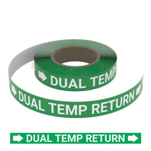 Dual Temp Return - Pipe Marking Roll