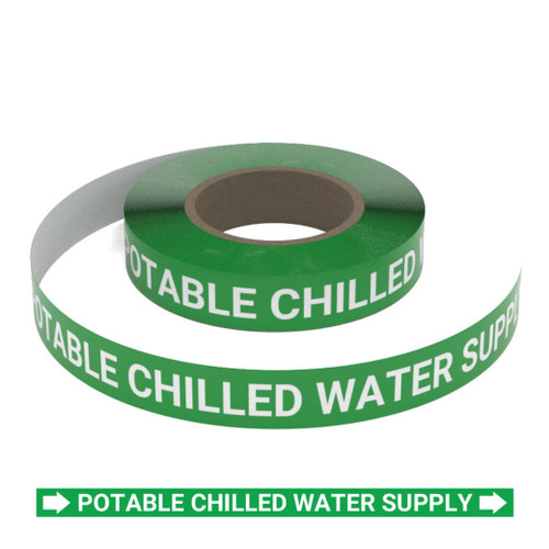 Potable Chilled Water Supply - Pipe Marking Roll