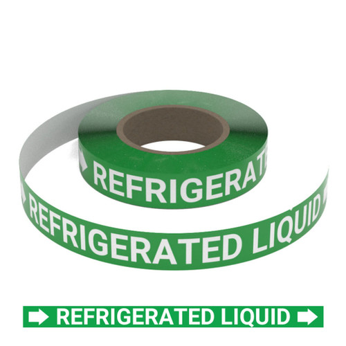Refrigerated Liquid - Pipe Marking Roll