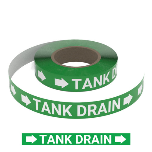 Tank Drain - Pipe Marking Roll
