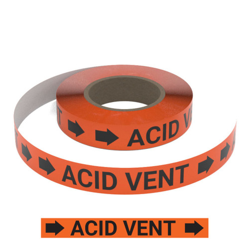 Acid Vent - Pipe Marking Roll