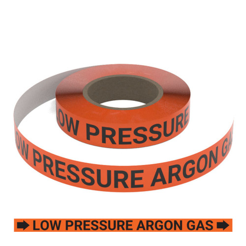 Low Pressure Argon Gas - Pipe Marking Roll