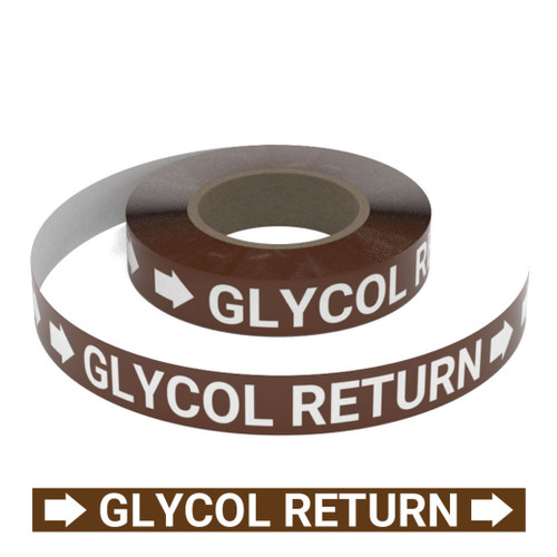 Glycol Return - Pipe Marking Roll