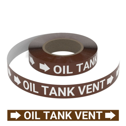 Oil Tank Vent - Pipe Marking Roll
