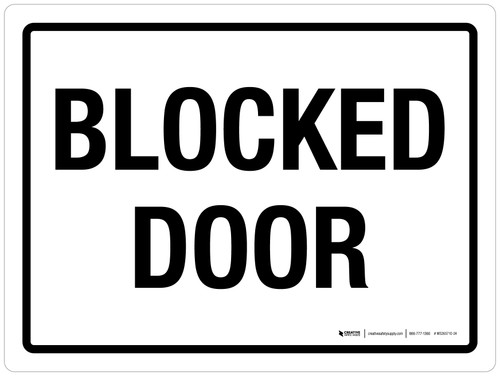 Blocked Door Landscape - Wall Sign