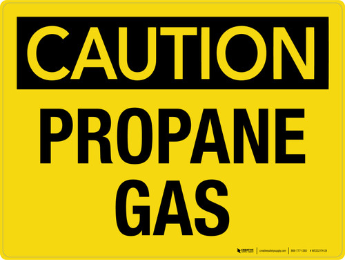 Caution: Propane Gas Landscape - Wall Sign