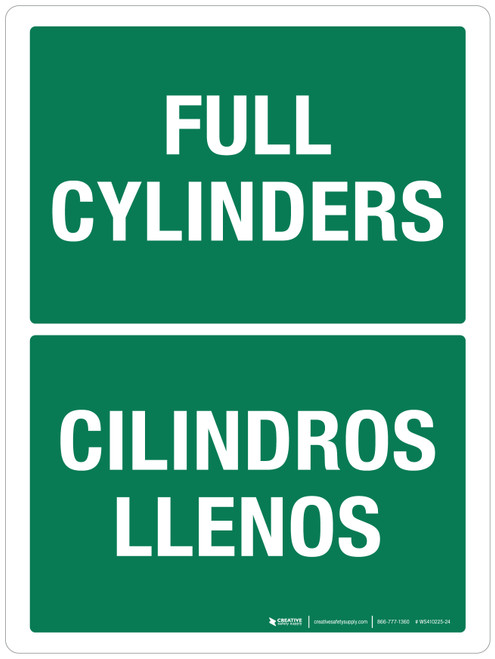 Full Cylinders Bilingual Portrait - Wall Sign
