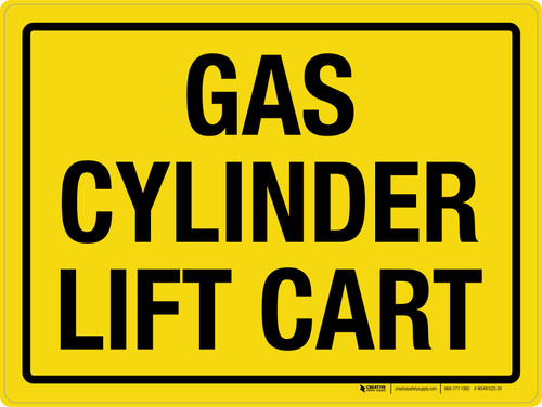 Gas Cylinder Lift Cart Landscape - Wall Sign