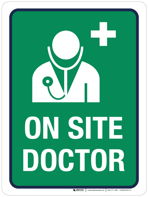 On Site Doctor Portrait - Wall Sign