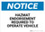 Notice: Hazmat Endorsement Required - Wall Sign