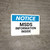 Notice:MSDS Information Inside - Wall Sign