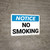 Notice: No Smoking Landscape - Wall Sign