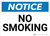 Notice: No Smoking Landscape - Wall Sign