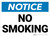 Notice: No Smoking Landscape - Wall Sign