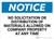 Notice: No Solicitation Or Distribution Of Materials Allowed - Wall Sign