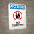 Notice: No Tank Tops with Icon - Wall Sign