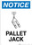 Notice: Pallet Jack with Icon - Wall Sign