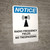 Notice: Radio Frequency Fields No Trespassing with Icon - Wall Sign
