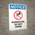 Notice: Rainwater Do Not Drink Portrait with Icon - Wall Sign