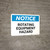 Notice: Rotating Equipment Hazard - Wall Sign