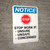 Notice: STOP Work if Unsure Unsafe Concerned with Graphic - Wall Sign