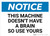 Notice: This Machine Doesn't Have A Brain - Wall Sign
