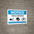 Notice: Truck Drivers Shut-Off Engine Set Brakes Wheel Chocks with Icons - Wall Sign